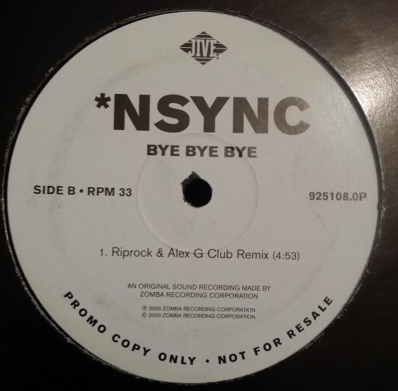 *NSYNC : It's Gonna Be Me / Bye Bye Bye (12", Promo)