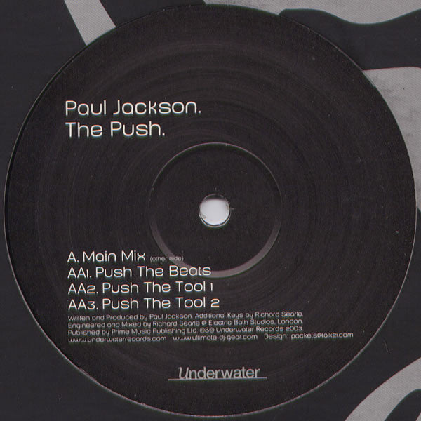 Paul Jackson : The Push (12", Sti)