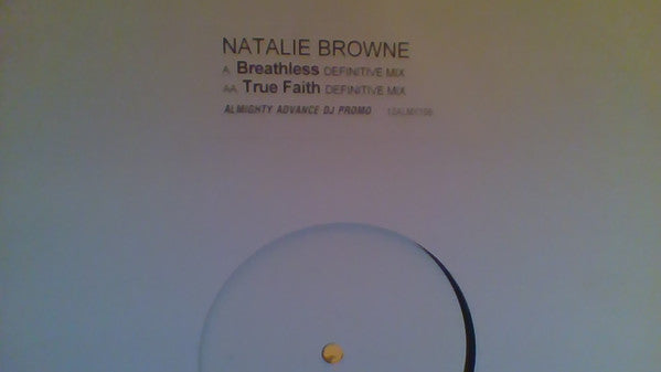 Natalie Browne : Breathless (12", Promo, W/Lbl)