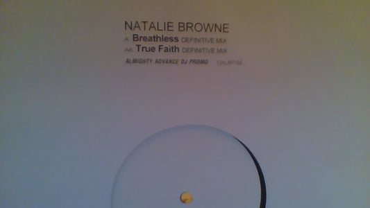 Natalie Browne : Breathless (12", Promo, W/Lbl)