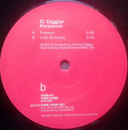 D. Diggler* : Foreword (12")