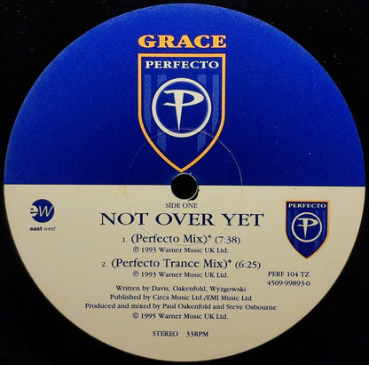 Grace : Not Over Yet (Paul Oakenfold / Dancing Divaz Remixes) (12", EMI)