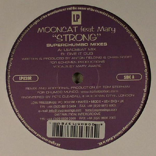 Mooncat Feat. Mary Aware : Strong (Superchumbo Mixes) (12")