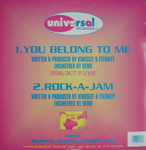 Kingsize & Eternity : You Belong To Me / Rock-A-Jam (12")