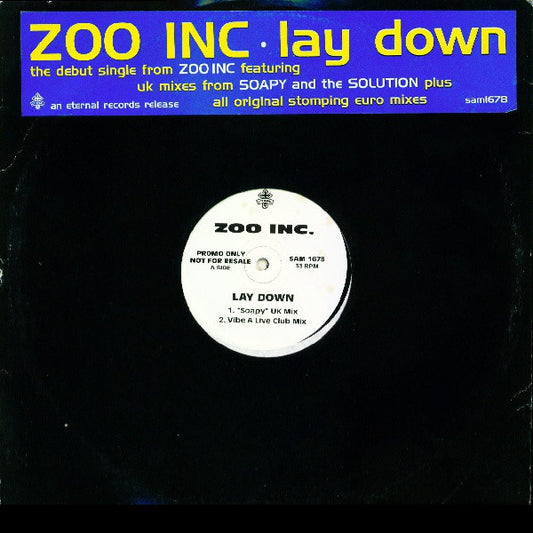 Zoo Inc. : Lay Down (2x12", Promo)