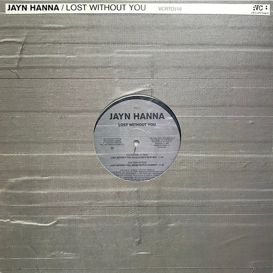 Jayn Hanna : Lost Without You (2x12", Promo)