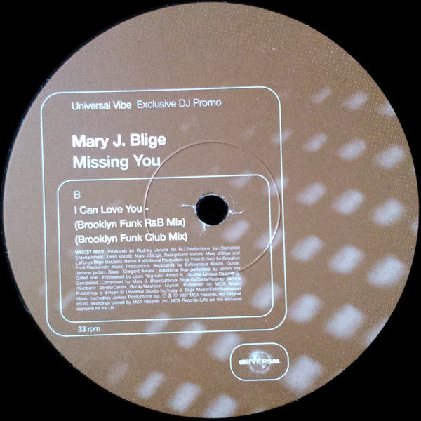 Mary J. Blige : Missing You (2x12", Promo)