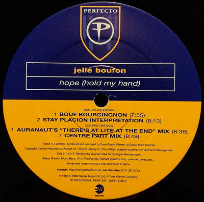 Jellé Boufon* : Hope (Hold My Hand) (12")