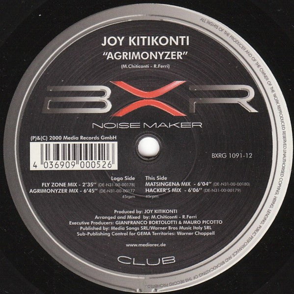 Joy Kitikonti : Agrimonyzer (12")