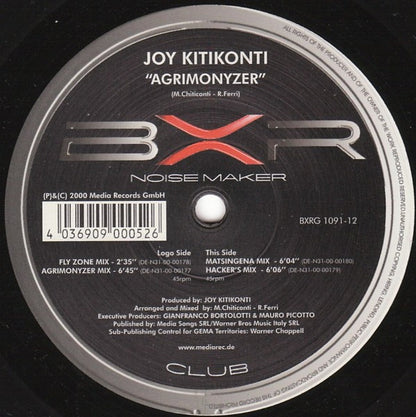 Joy Kitikonti : Agrimonyzer (12")