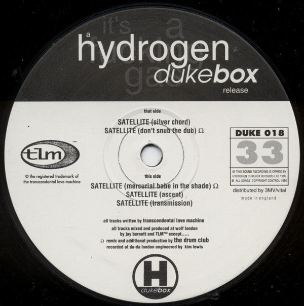 Transcendental Love Machine : Satellite (12")