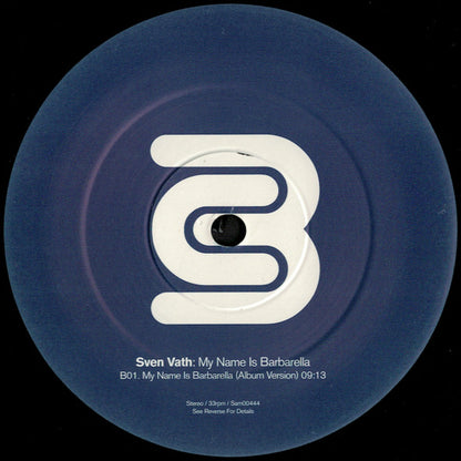 Sven Väth : My Name Is Barbarella (12")