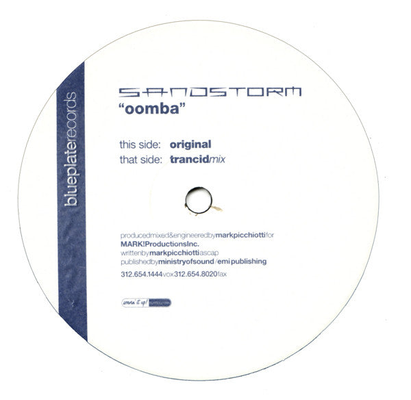 Sandstorm : Oomba (12")