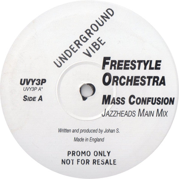 Freestyle Orchestra (2) : Mass Confusion (10", Promo)