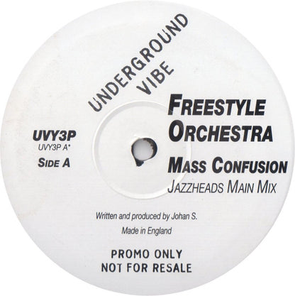 Freestyle Orchestra (2) : Mass Confusion (10", Promo)