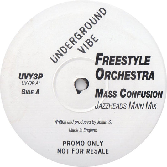 Freestyle Orchestra (2) : Mass Confusion (10", Promo)