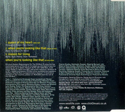 Westlife : Queen Of My Heart (CD, Single, Enh, CD1)