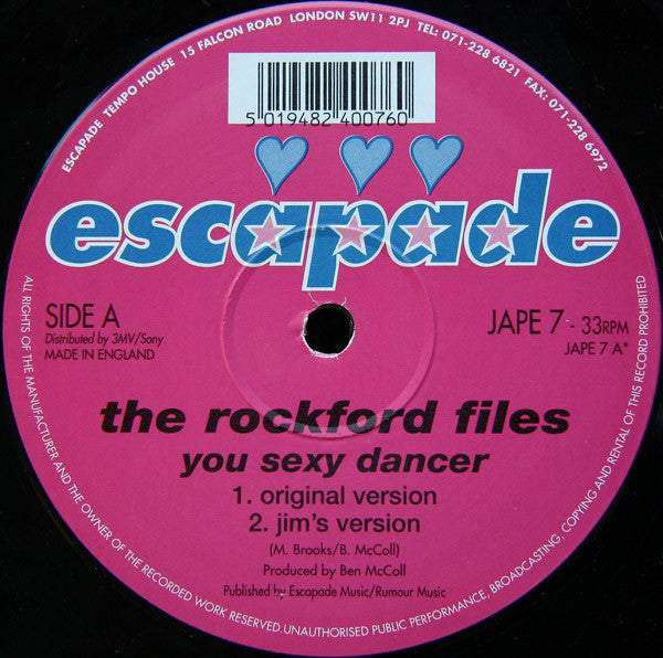 The Rockford Files : You Sexy Dancer (12", Single)
