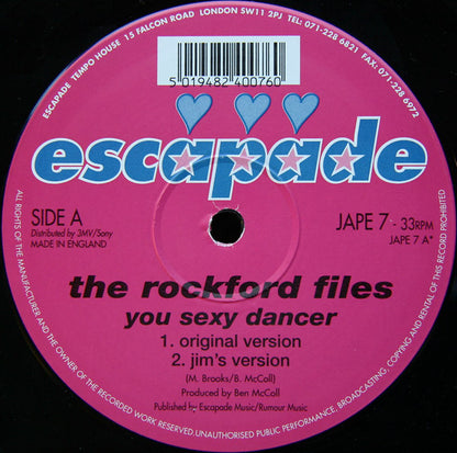 The Rockford Files : You Sexy Dancer (12", Single)
