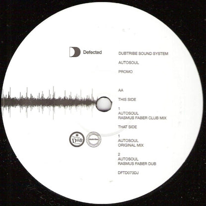 Dubtribe Sound System : Autosoul (12", Promo)