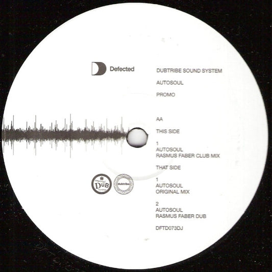 Dubtribe Sound System : Autosoul (12", Promo)