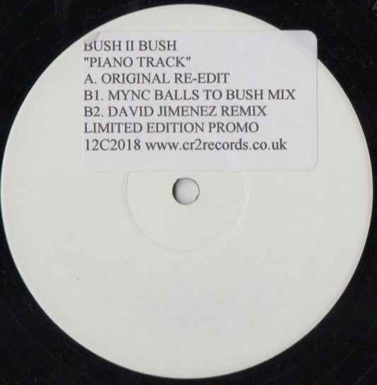 Bush II Bush : Piano Track (12", Ltd, Promo, W/Lbl, Sti)