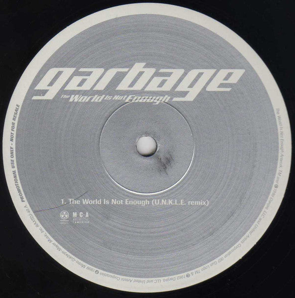 Garbage : The World Is Not Enough (12", Promo)