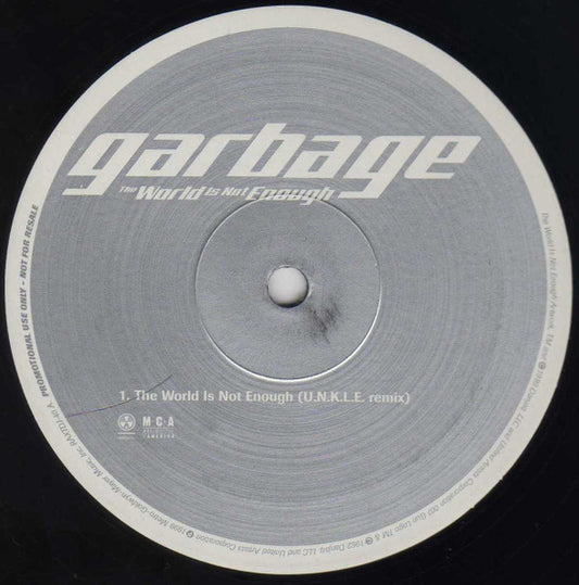 Garbage : The World Is Not Enough (12", Promo)
