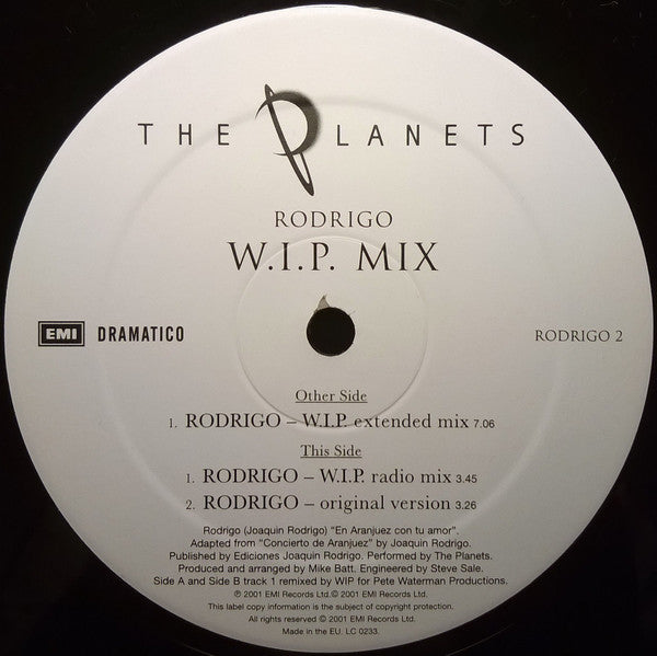 The Planets (4) : Rodrigo (12")
