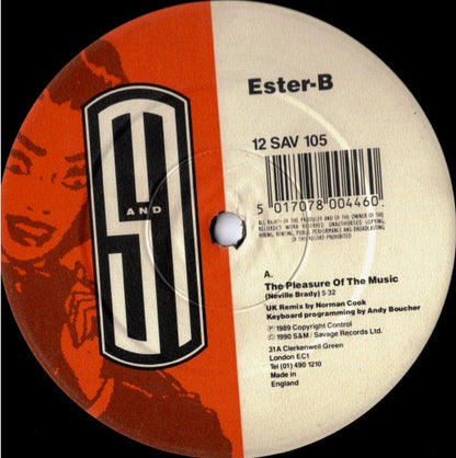 Ester B : The Pleasure Of The Music (The Norman Cook Re-Mix) (12")