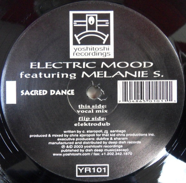 Electric Mood Featuring Melanie Santiago : Sacred Dance (12")