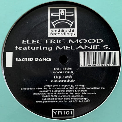 Electric Mood Featuring Melanie Santiago : Sacred Dance (12")