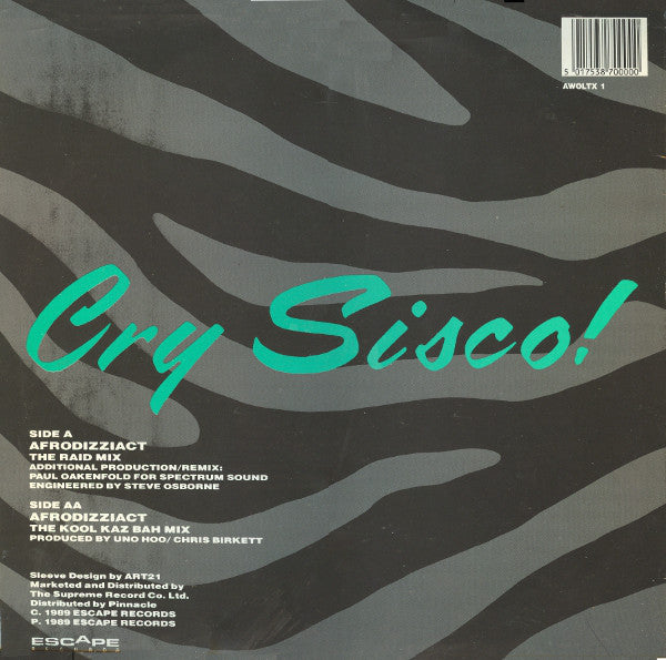 Cry Sisco! : Afro Dizzi Act (Paul Oakenfold's Raid Mix) (12")
