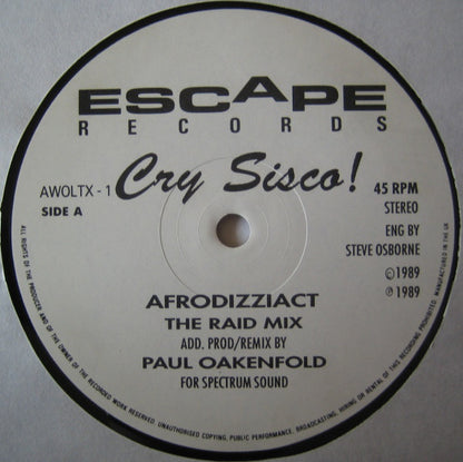Cry Sisco! : Afro Dizzi Act (Paul Oakenfold's Raid Mix) (12")