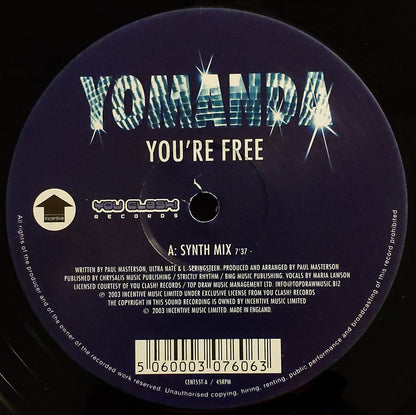 Yomanda : You're Free (Synth Mix / Voodoo & Serano Remix) (12")