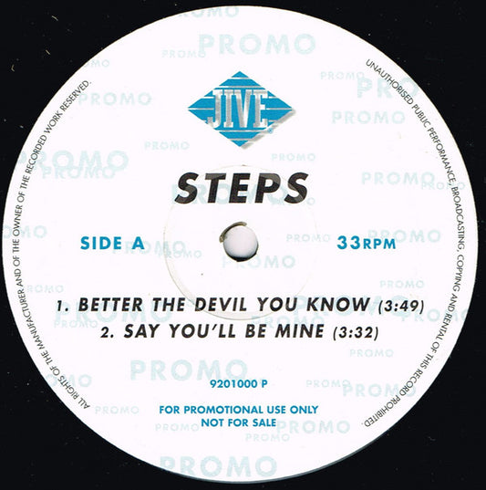 Steps : Better The Devil You Know (12", Promo)