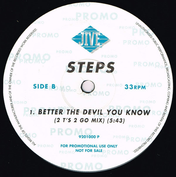 Steps : Better The Devil You Know (12", Promo)