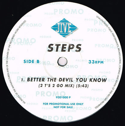 Steps : Better The Devil You Know (12", Promo)