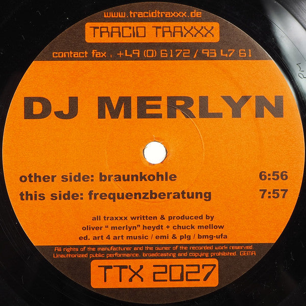 DJ Merlyn : Braunkohle (12")