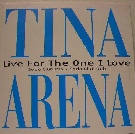 Tina Arena : Live For The One I Love (12", Promo)