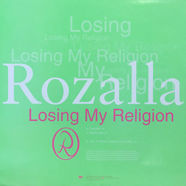 Rozalla : Losing My Religion (12", Promo)