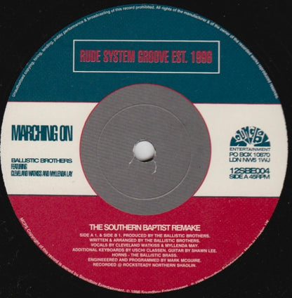 Ballistic Brothers Featuring Cleveland Watkiss & Myllenda Lay : Marching On (12")