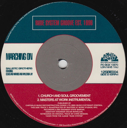 Ballistic Brothers Featuring Cleveland Watkiss & Myllenda Lay : Marching On (12")