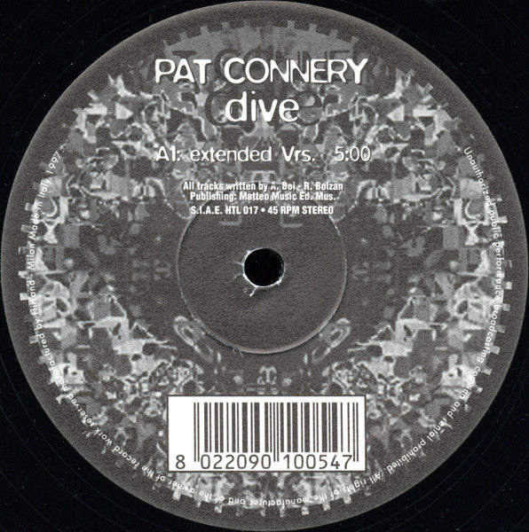 Pat Connery : Dive (12")