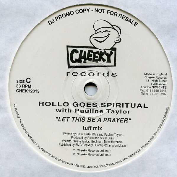 Rollo Goes Spiritual With Pauline Taylor : Let This Be A Prayer (2x12", Promo)