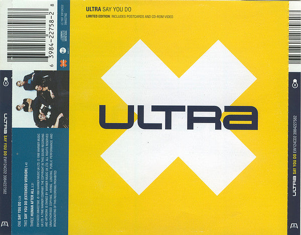 Ultra (8) : Say You Do (CD, Maxi, Enh, Ltd, CD2)