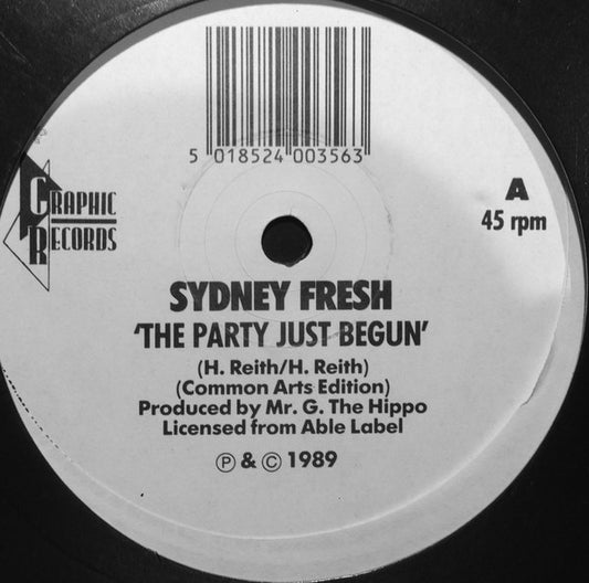 Sydney Fresh : The Party Just Begun (12")