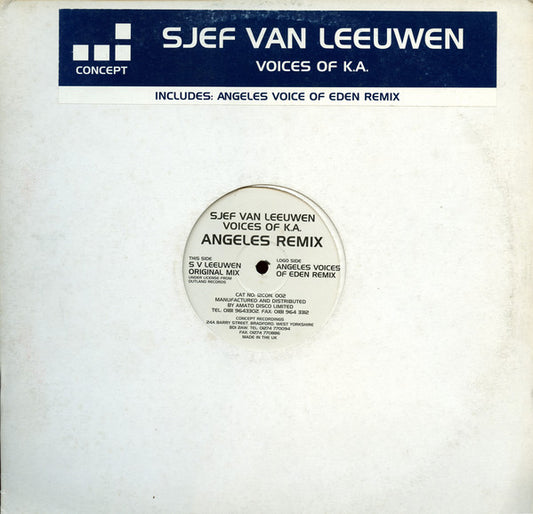Sjef Van Leeuwen : Voices Of K.A. (Angeles Remix) (12")