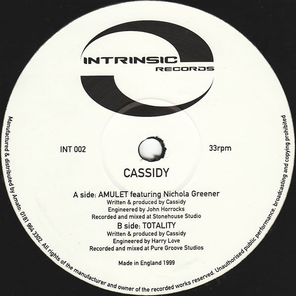 Cassidy : Amulet / Totality (12")