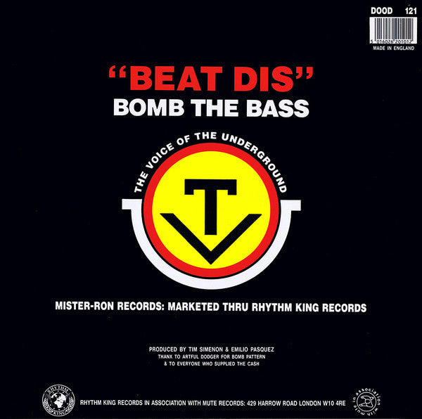 Bomb The Bass : Beat Dis (12", Gre)